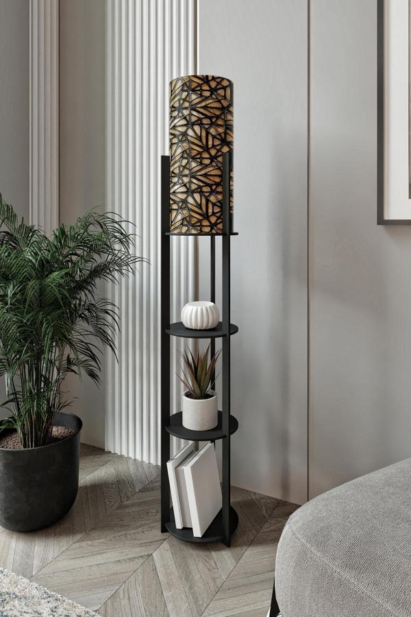 RADIANTE YUVARLAK RAFLI LAMBADER BLACK - Image 1