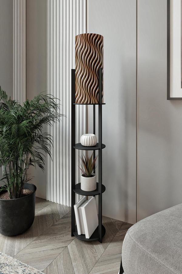 RADIANTE YUVARLAK RAFLI LAMBADER BLACK - Image 1