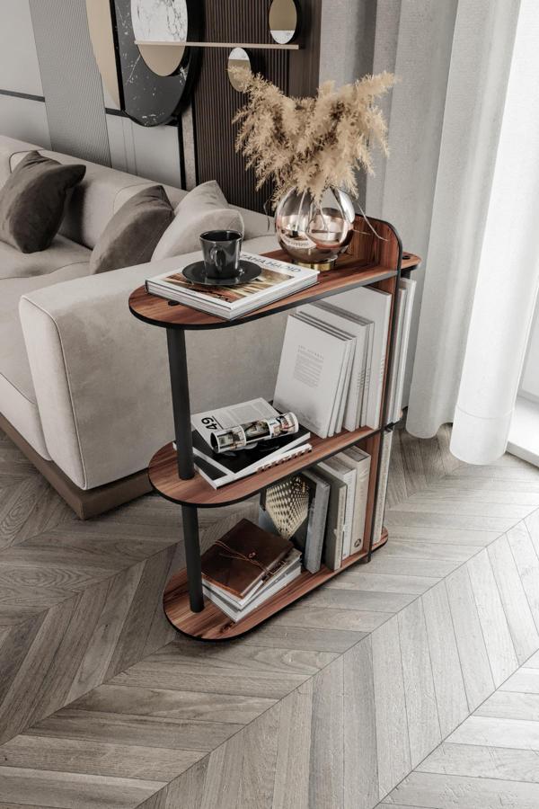 Dekoratif Yan Sehpa Ceviz - Image 1