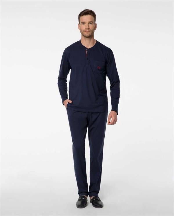 Pijalux Uzun Kollu  Erkek  Pijaması 2053 - Image 1