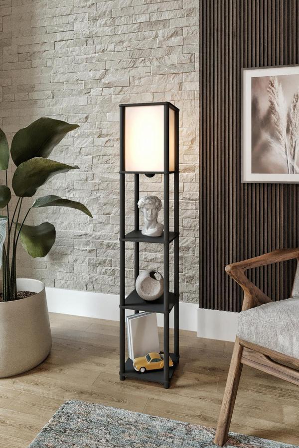 SAKAKİ RAFLI LAMBADER SİYAH - Image 1