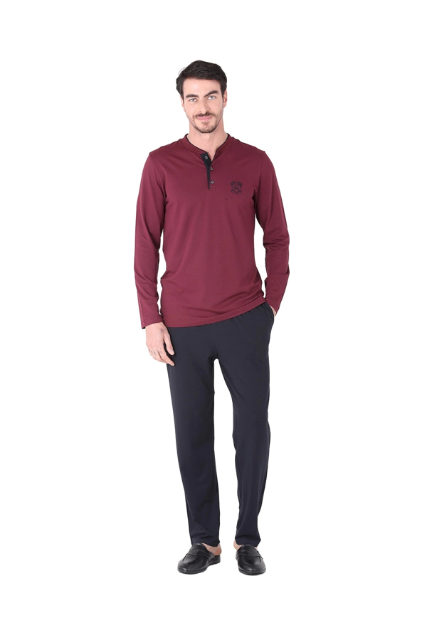 D's Damat 221001 Uzun Kol Pijama Takımı - Image 1