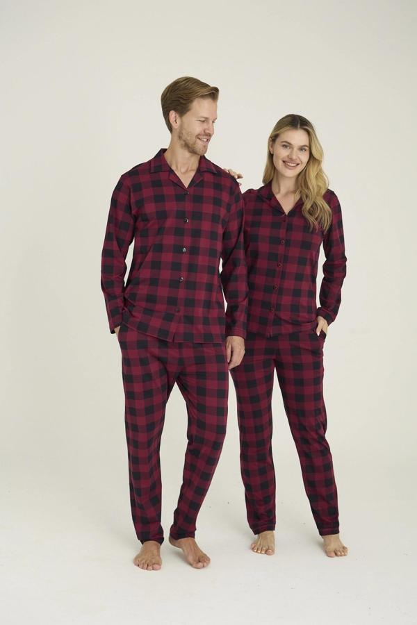 Kocabey 9209 Erkek Apaj Yaka Pijama Takım - Image 1