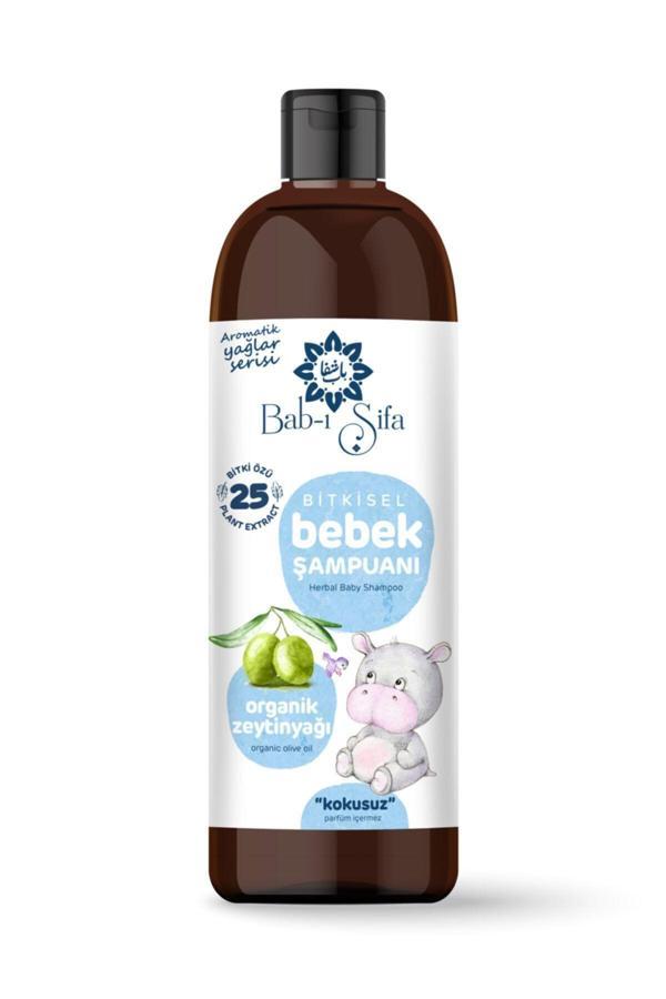 Bab-I Şifa Babı Şifa Bitkisel Bebek Şampuanı Organik Zeytin Yağı Kokusuz 400Ml (Gimdes Sertifikalı) - Image 1