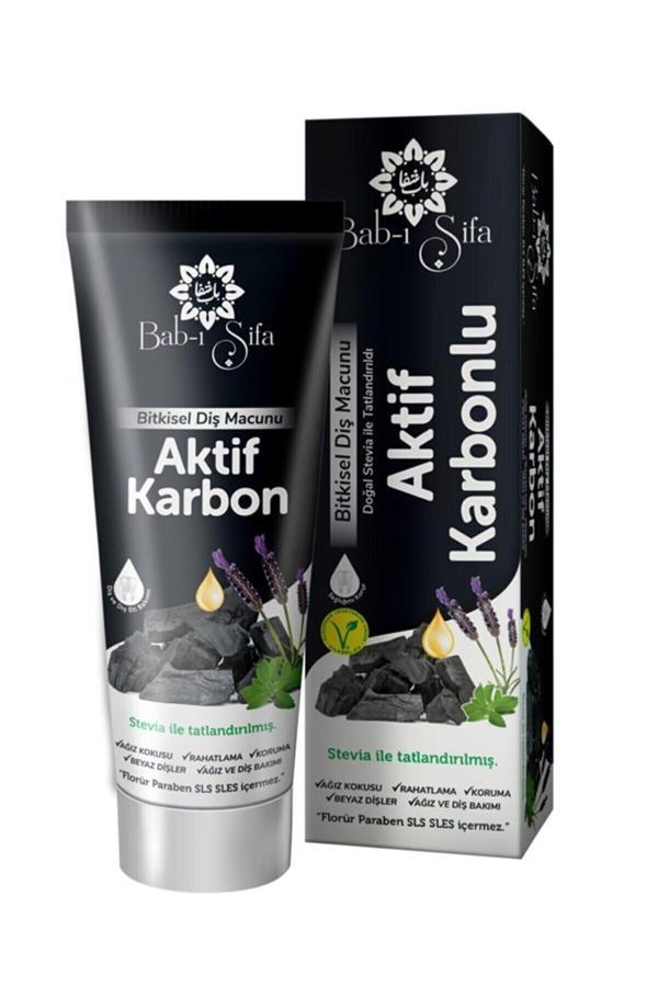 Bab-I Şifa Bitkisel Aktif Karbon Diş Macun 140Gr - Image 1