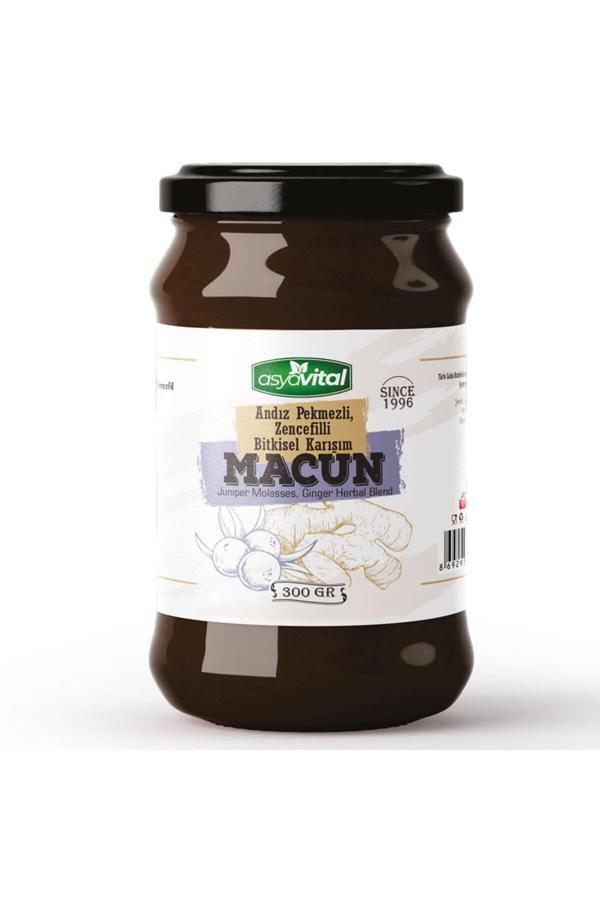 Asyavital Andız Pekmezli, Zencefilli Bitkisel Karışım 300 Gr. Cam Kavanoz - Image 1