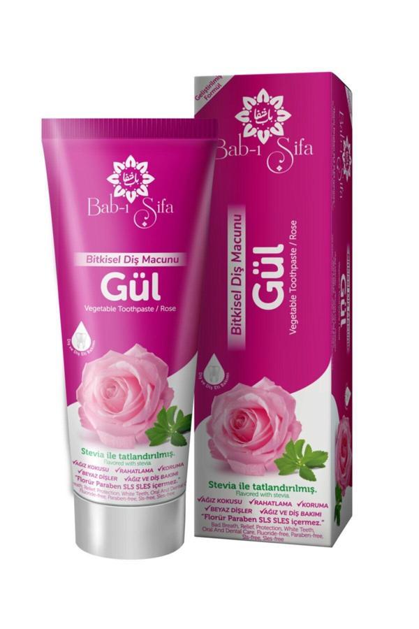 Bab-I Şifa Babı Şifa Bitkisel Diş Macunu Gül 140Gr - Image 1