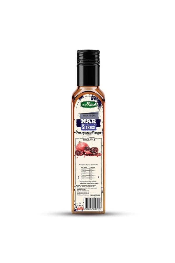 Asyavital Doğal Nar Sirkesi 500 Ml Cam Şişe - Image 1