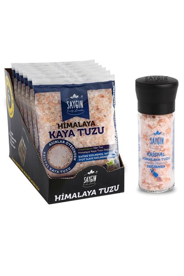 Saygın Himalaya Tuzu 500 Gr. Öğütmelik 6'Lı Paket 110 Gr. Değirmen - Image 1