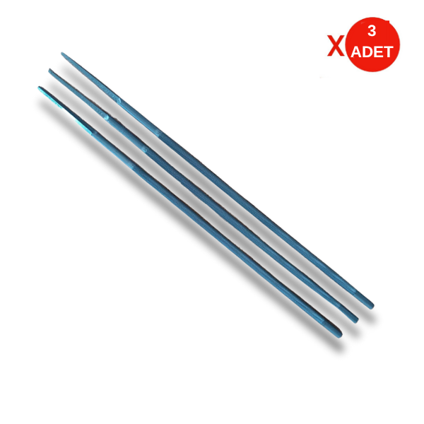 Eğe Iridium 1/8'' (3.2 mm) | 3 Adet Zincir Bileme Eğesi – Orijinal İtalyan Malı - Image 1