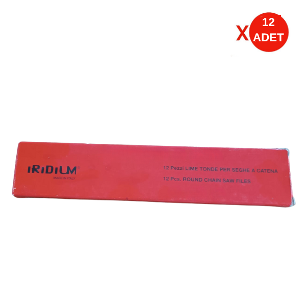 Eğe Iridium 1/8'' (3.2 mm) | 12 Adet Zincir Bileme Eğesi – Orijinal İtalyan Malı - Image 1