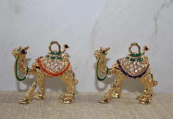 MDB Swarovski Taşlı Minik Figür - Deve - Image 1