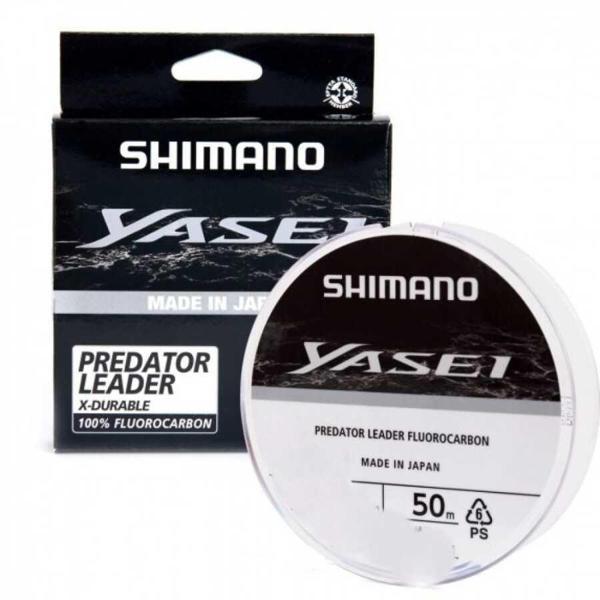 Line Yasei Fluoro Leader 50m 0.22mm 3.59kg Grey - Image 1