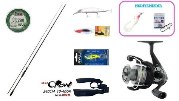 Fujin New Crow 240 cm 10–40 gr & Okuma Revenger RV-40 Spin Seti - Image 1