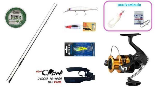 Fujin New Crow 240 cm 10–40 gr & Shimano FX 4000 FC Spin Seti - Image 1