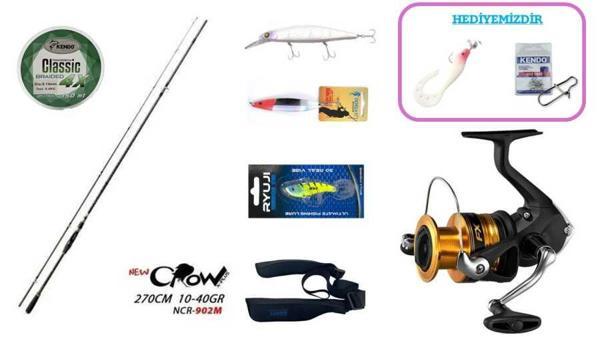 Fujin New Crow 270 cm 10–40 gr & Shimano FX 3000 FC Spin Seti - Image 1