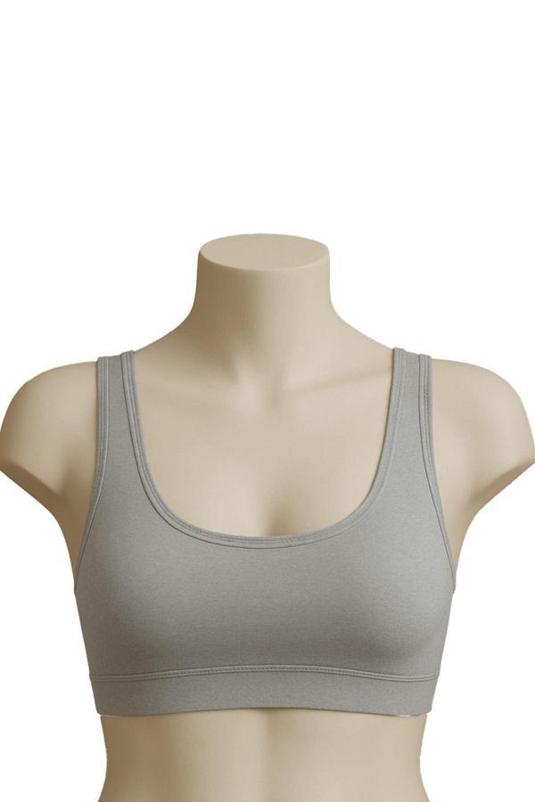 Gri Mı Emay 1816 6'lı Pedli Kalın Askılı Alıştırma Sütyeni - Image 1