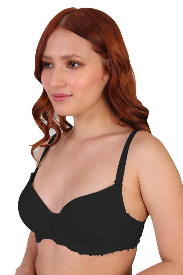 Siyah Mı 189c Pedli Dantelli Balenli Sütyen - Image 1