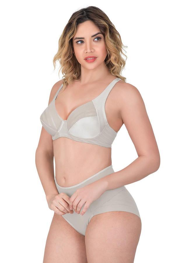 Ekru Mı Emay 183 C Yan Destekli Toparlayıcı Balenli Sütyen - Image 1