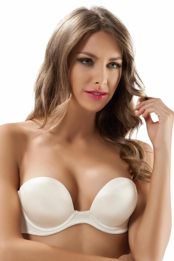 Straplez Silikonlu Sihirli Sütyen Kadın 7036 - Image 1