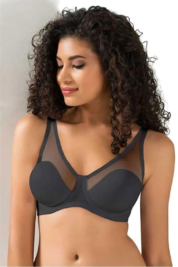 Tül Kaplı Soft D Cup Sütyen Kadın 9200 - Image 1