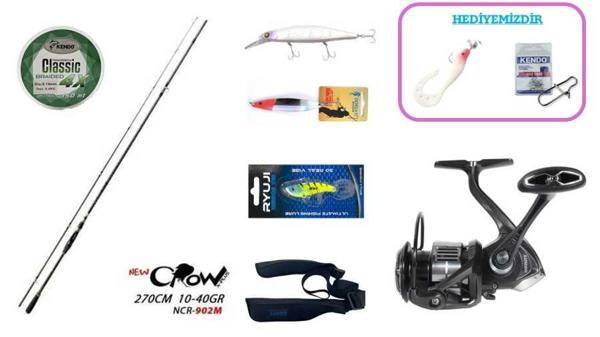 Fujin New Crow 270 cm 10–40 gr & Ryuji Infinity 4000M Spin Seti - Image 1