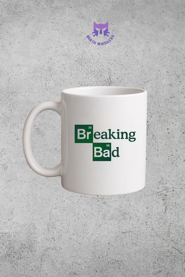 North Whiskers Breaking Bad Baskılı Hediyelik Kupa Bardak - Image 1