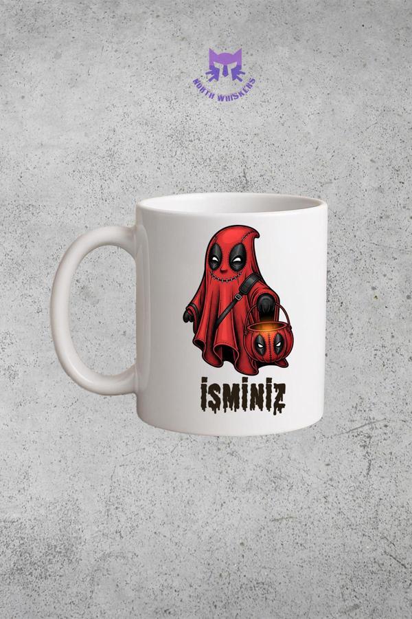 North Whiskers Deadpool Halloween Edition Kişiselleştirilebilir Kupa Bardak - Image 1