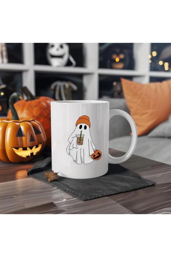 North Whiskers Ghost Latte Baskılı Kupa - Image 1