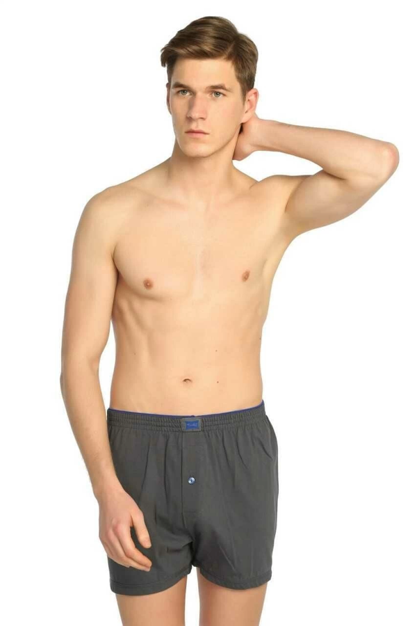 Tutku 0117 Erkek  Penye Düz Boxer - Image 1