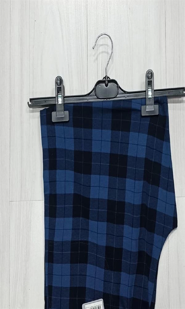 Tek Alt Kareli Desen Pantalon Kly 306 - Image 1