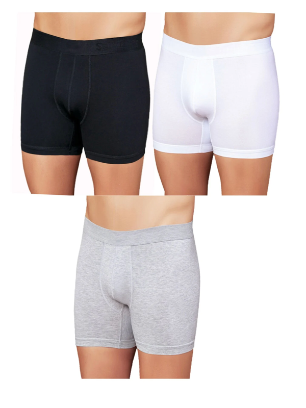 Huma One Erkek  Lycralı Düz Boxer 2170 - Image 1