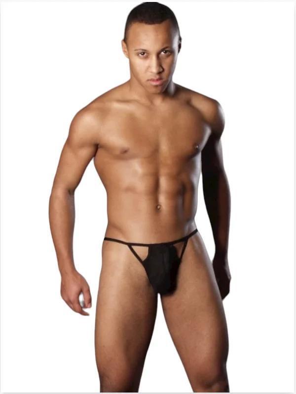 Fantezi Siyah Transparan Erkek İç Çamaşırı - Image 1