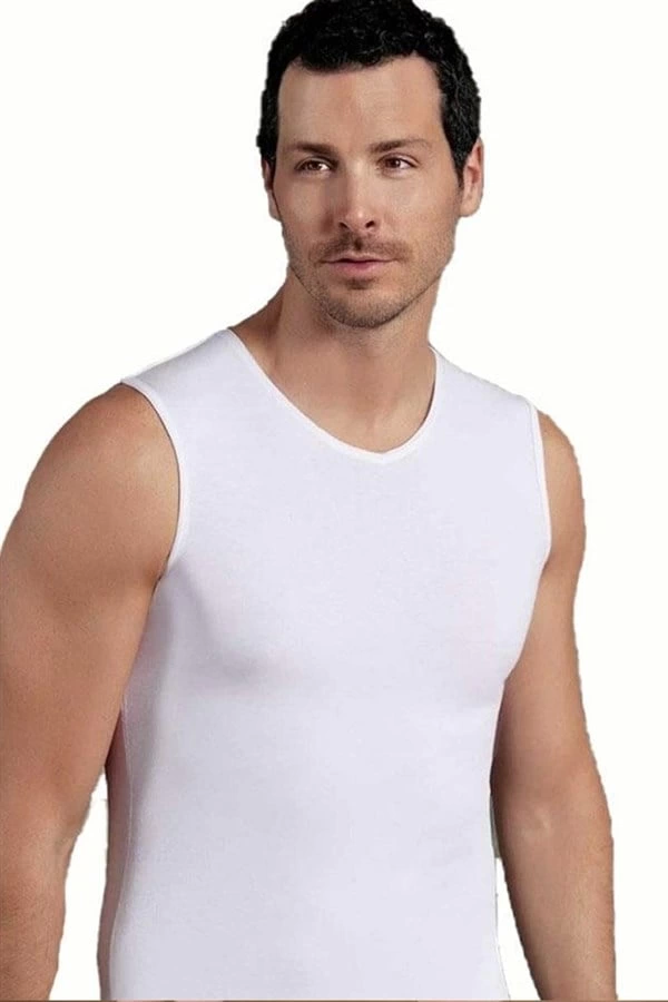 Şahinler Sıfır Kol V Yaka Likra Atlet E078 - Image 1