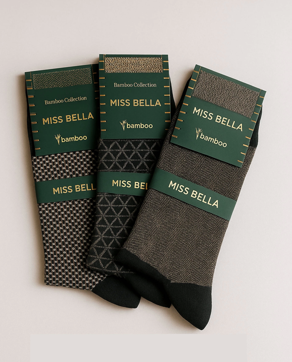 Missbella Bambu Desenli Erkek Çorap - Image 1