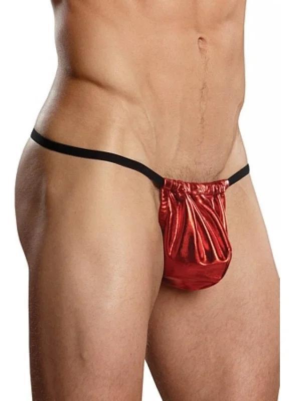 Fantazi Kımızı Lame Erkek String-tanga - Image 1