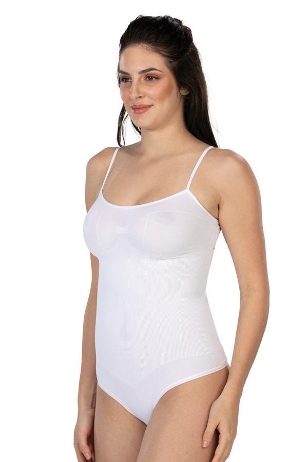 Beyaz Mı Emay 1927 İp Askıllı Ripli String Body - Image 1