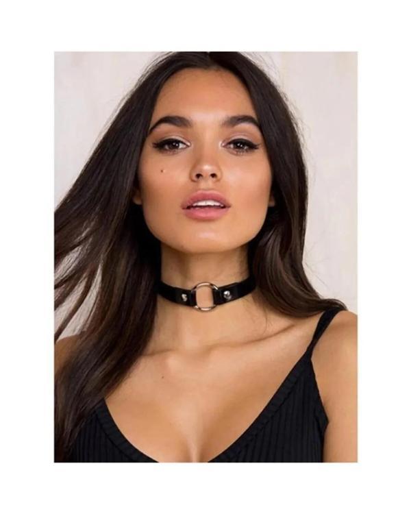 Deri Bayan Halkalı Boyunluk - Image 1