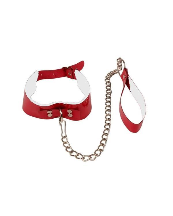 Fantezi Seksi Kırmızı Harness Tasma - Image 1