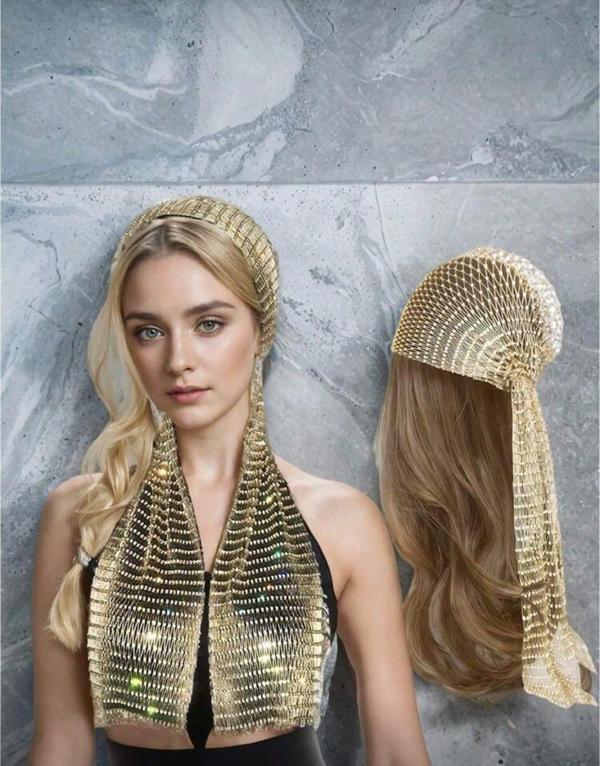 Taşlı Kafa Aksesuarı Kristal Bandana - Image 1