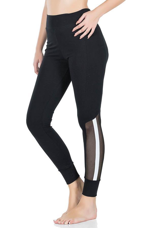 Transparan Detaylı Kadın Tayt 0605 - Image 1