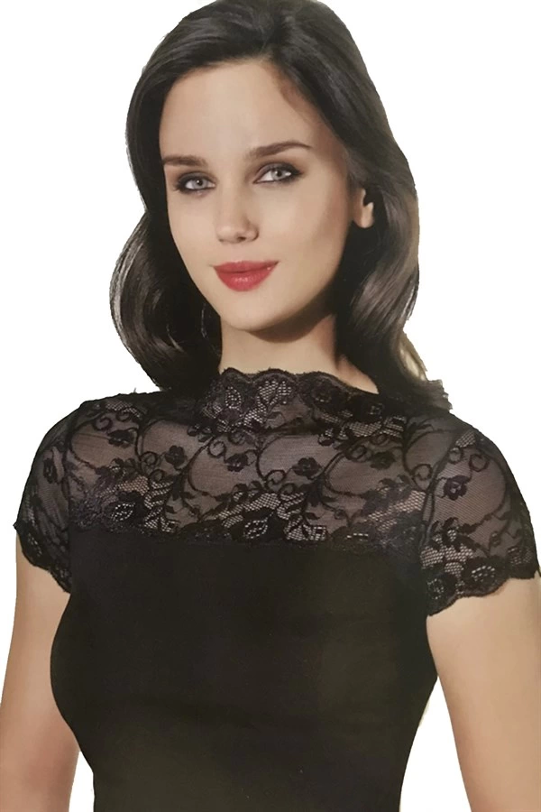 Şahinler Bayan Likralı Dantelli Atlet B624 - Image 1