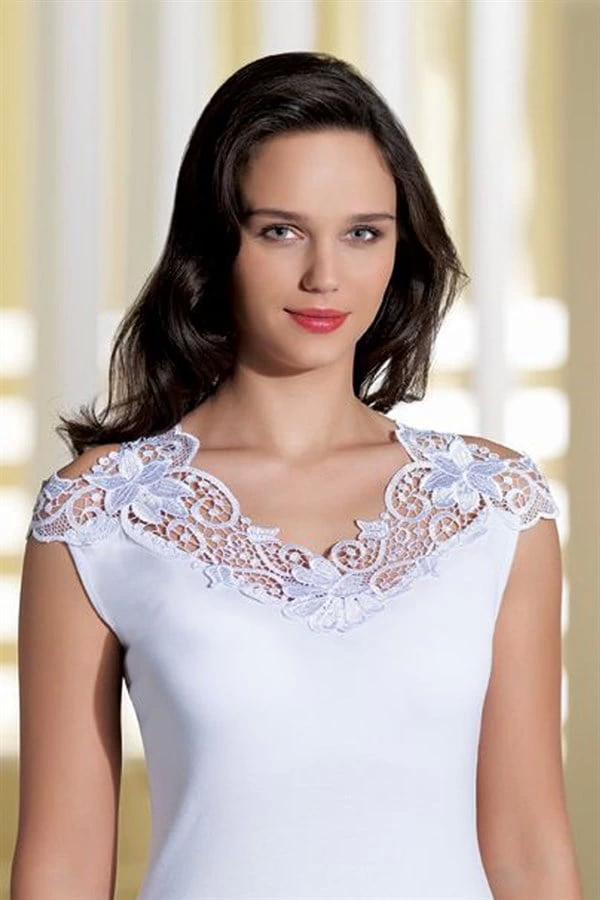 Şahinler Arkası Güpürlü Atlet B396 - Image 1