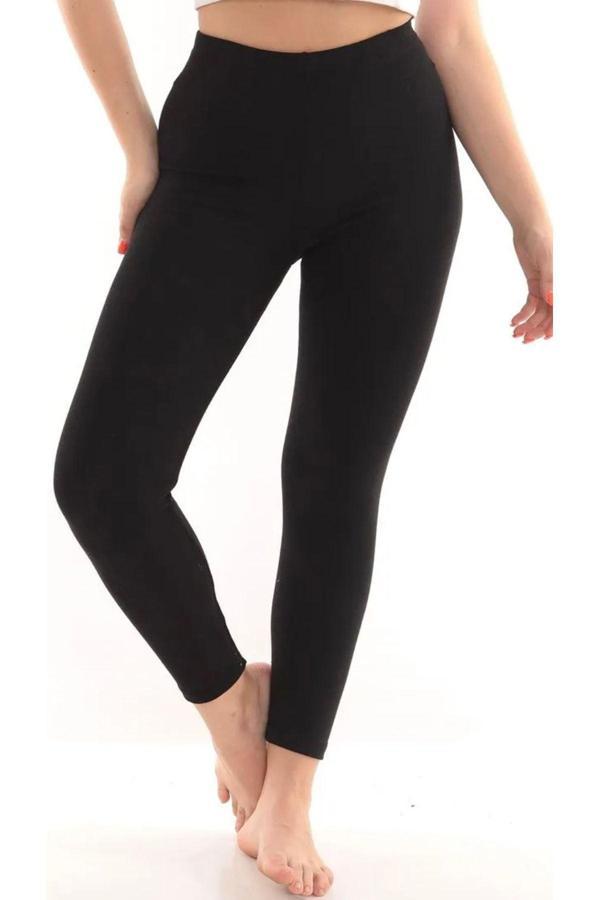 Kadın Siyah Termal Tayt İçi Şardonlu - Image 1