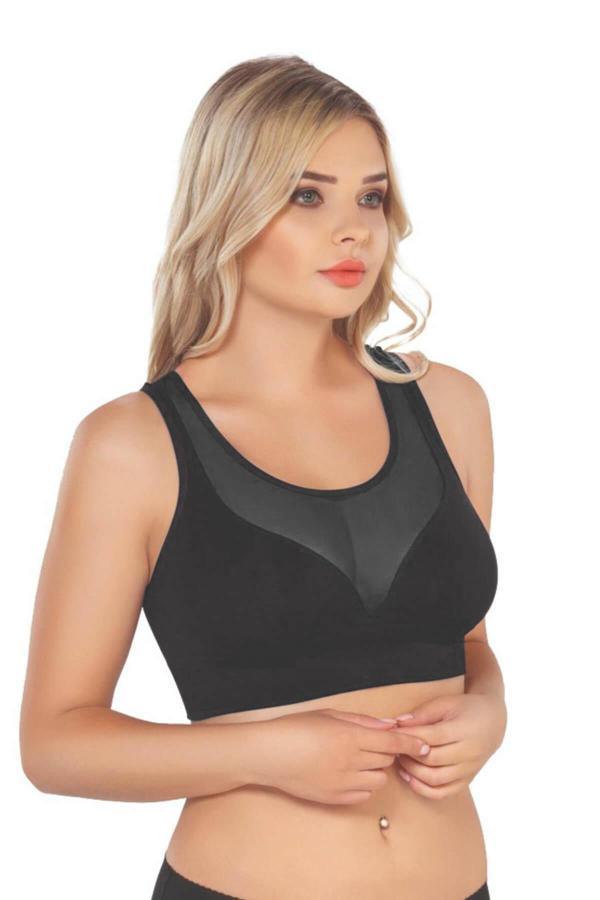 Siyah Mı Emay 4028 Seamless Tül Toparlayıcı Büstiyer - Image 1