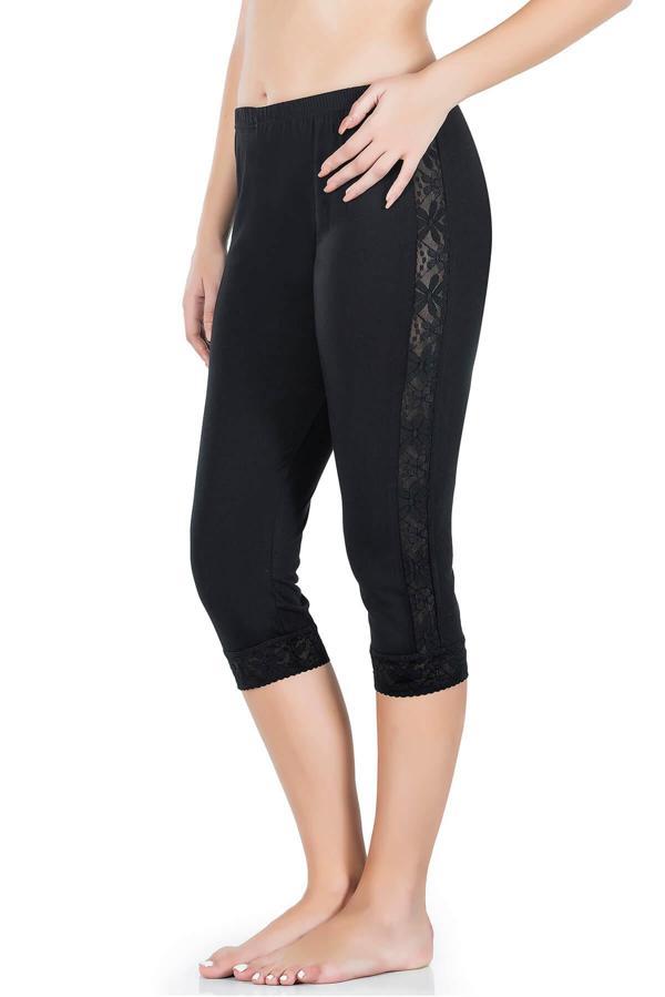 Şeritli Kısa Kadın Tayt 417 - Image 1