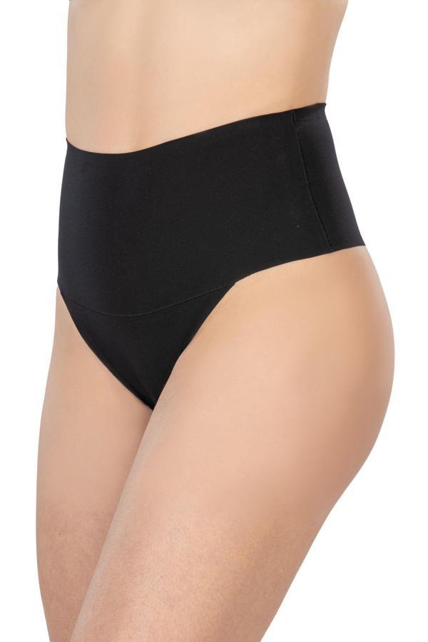 Siyah Mı 2806 Lazer Kesim Yüksek Bel İz Yapmaz String - Image 1