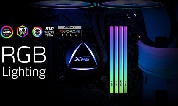 ADATA AX4U32008G16A-SBKD35G 8GB 3200Mhz DDR4 XPG SPECTRIX D35G RGB BLACK PC Bellek - Image 1