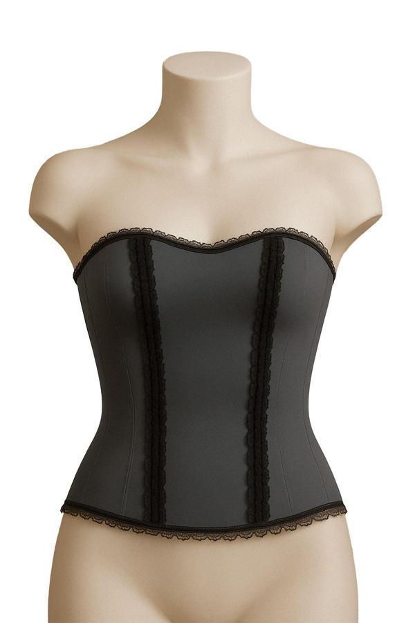 Gri Mı Emay 9155 F Fırfırlı Terletici Büstiyer - Image 1