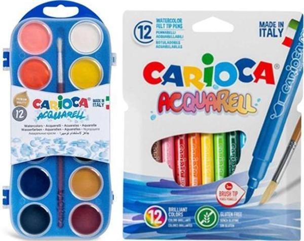 Carioca Acquarell Keçeli Kalem ve Sulu Boya Seti - Image 1